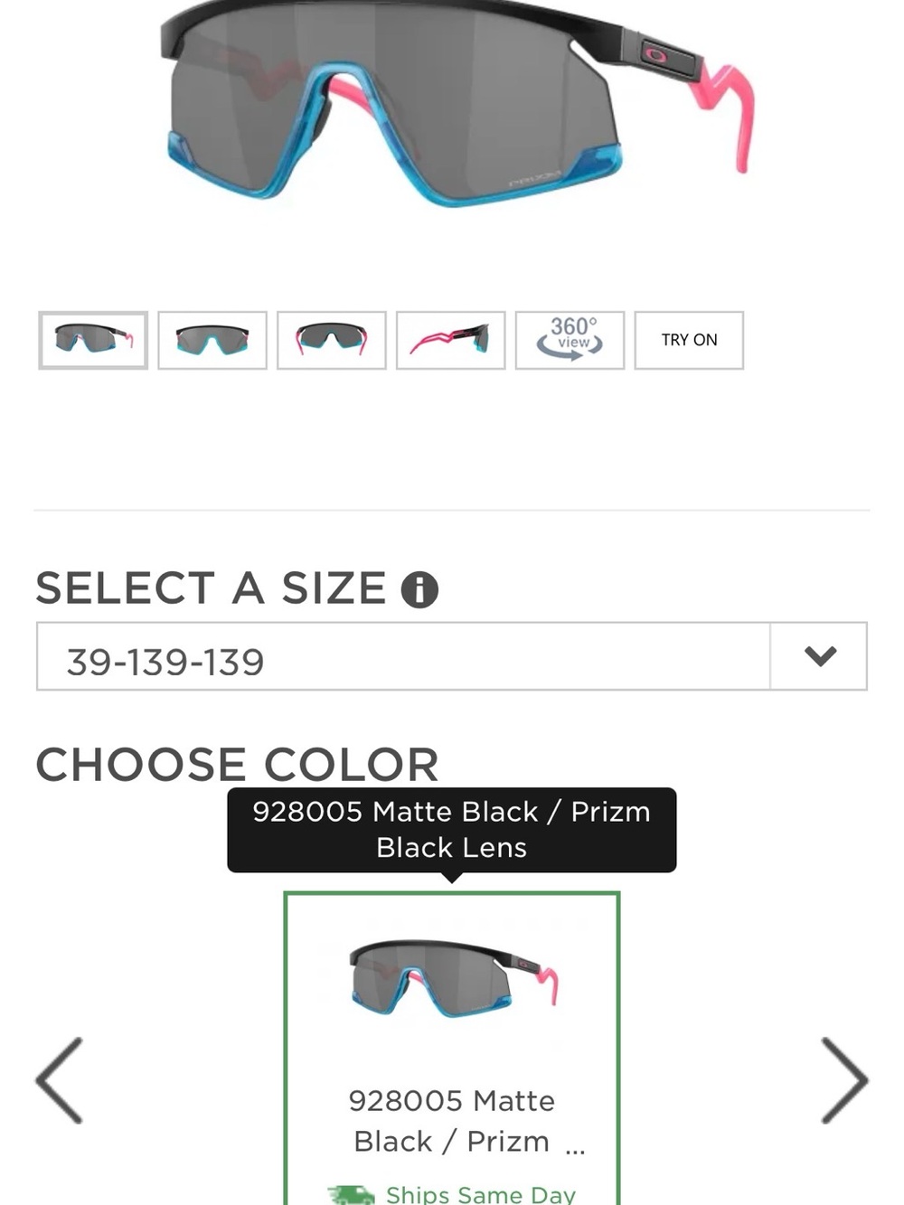 Oakley Bxtr Prizm Sunglasses - Teal & Pink - Picture 5 of 9